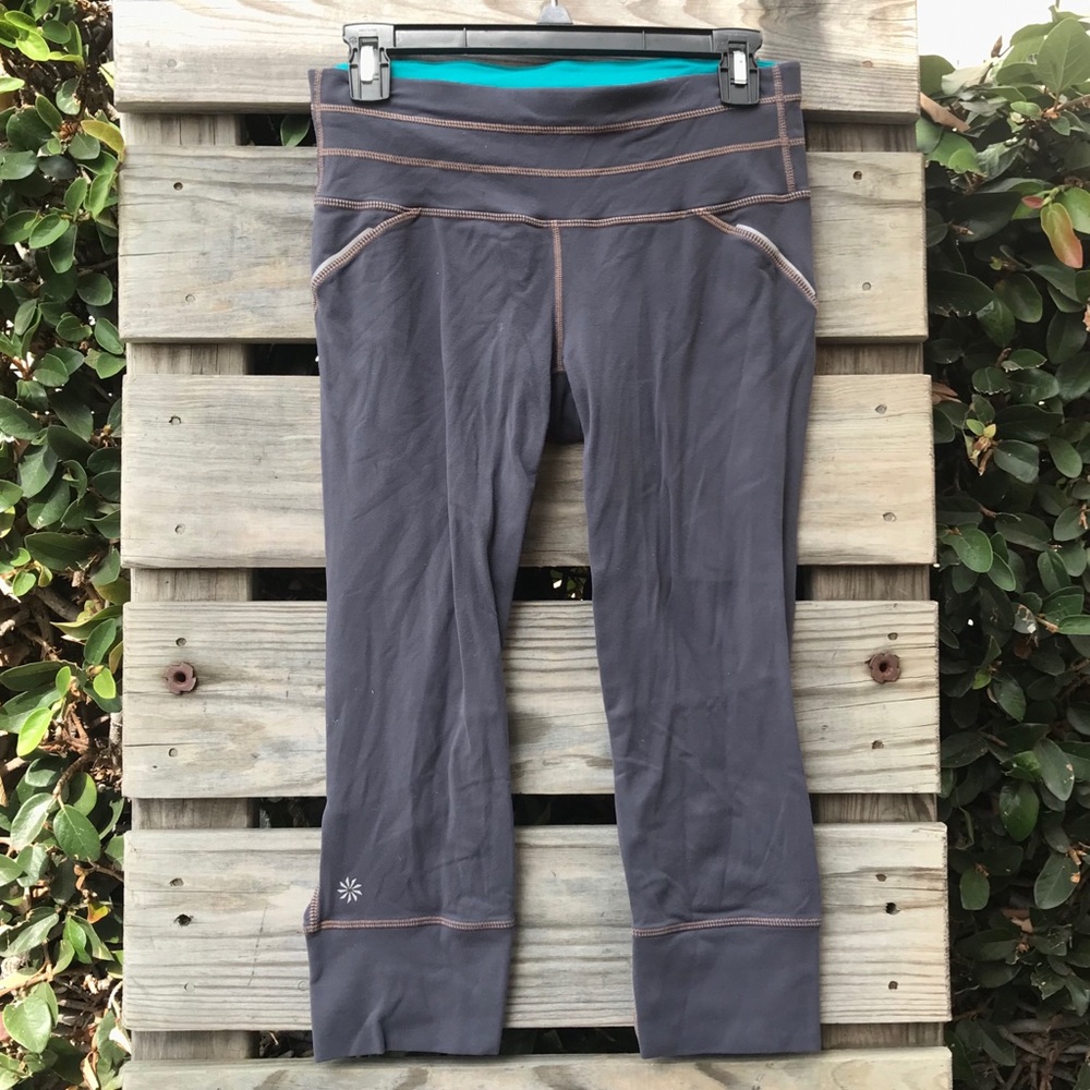 Athleta Grey Capri Pants